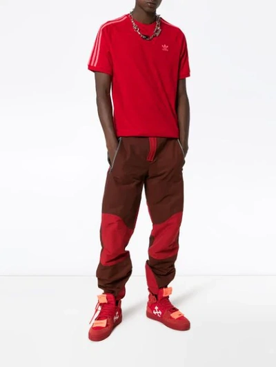 Shop Adidas Originals 3-stripe T-shirt In Red