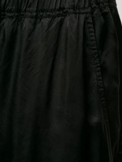 Shop Rick Owens Drawstring Dropped Trousers In Black