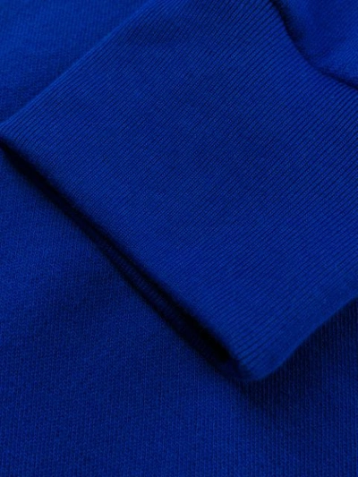 Shop Gucci Tennis Embroidered Sweatshirt In Blue