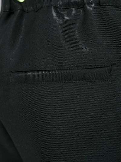 Shop Fendi Slip Pocket Joggers In Black