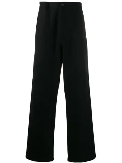 Shop Maison Margiela Wide Leg Formal Trousers In Black