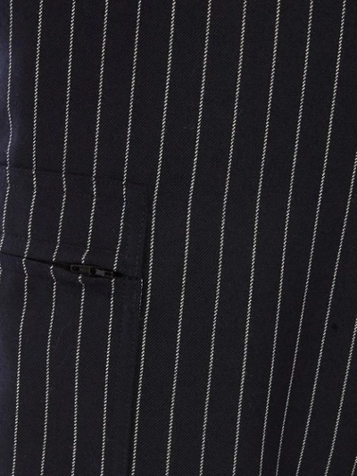 Shop Jw Anderson Pinstripe Straight Trousers In Blue