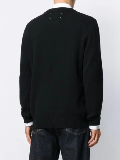 Shop Maison Margiela Crew Neck Jumper In Black