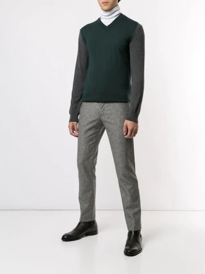 Shop Cerruti 1881 Knitted Jumper In Green