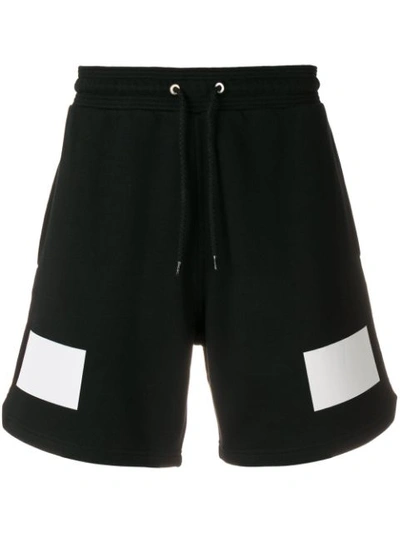 Shop Givenchy Contrast Print Shorts In Black