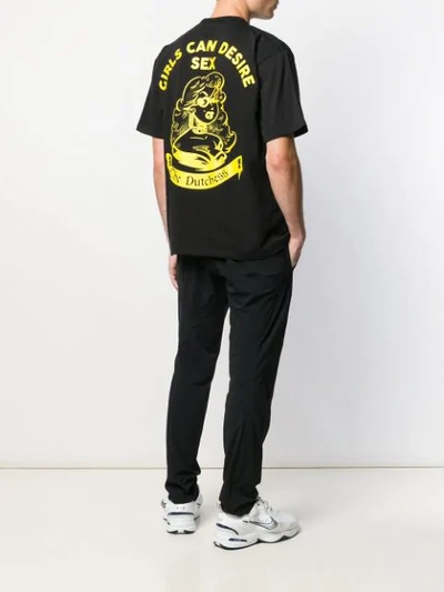 Gcds Logo Print T-shirt In Black