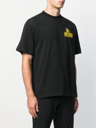 Gcds Logo Print T-shirt In Black