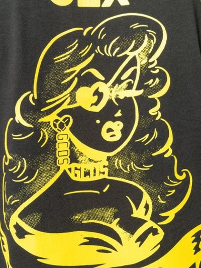 Gcds Logo Print T-shirt In Black