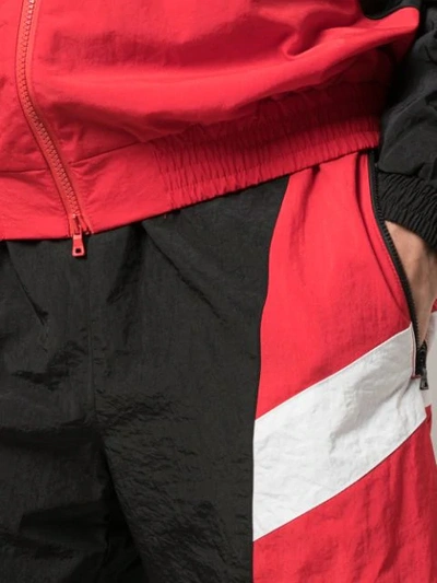 God's Masterful Children Striped Track Shirts In Red