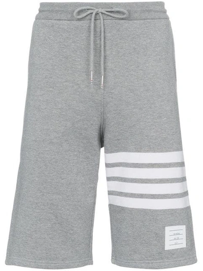 Shop Thom Browne Engineered 4-bar Shorts - Grey