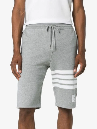 Thom Browne Classic Loopback Shorts In Grey