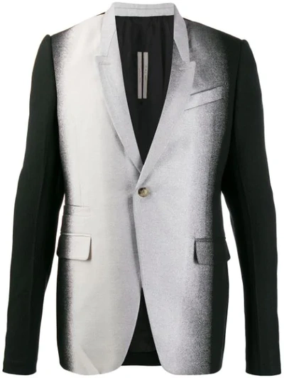 Shop Rick Owens Dégradé Blazer In Black