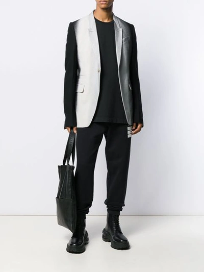 Shop Rick Owens Dégradé Blazer In Black