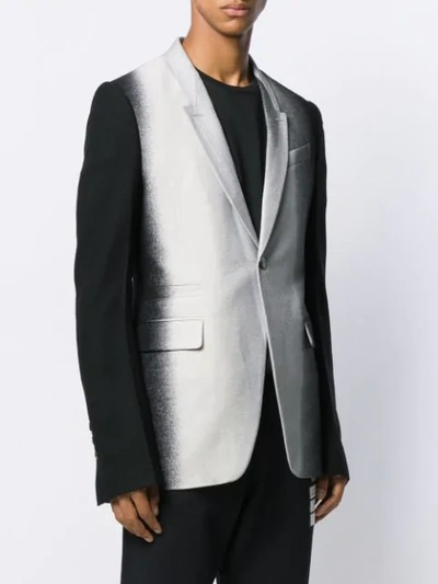 Shop Rick Owens Dégradé Blazer In Black