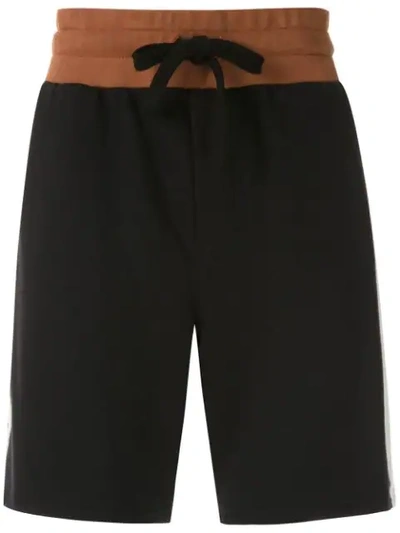 Shop Osklen Side Stripes Shorts In Black