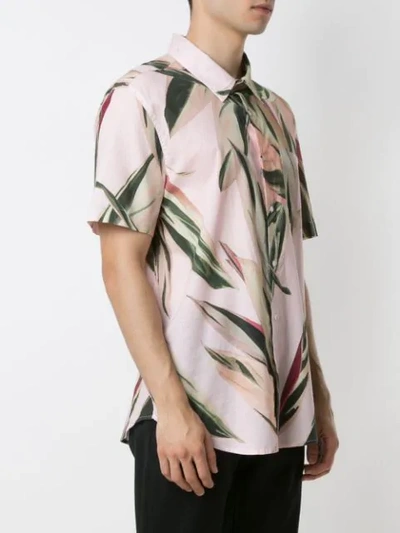 Shop Osklen Printed Short Sleeves Shirt In Pink