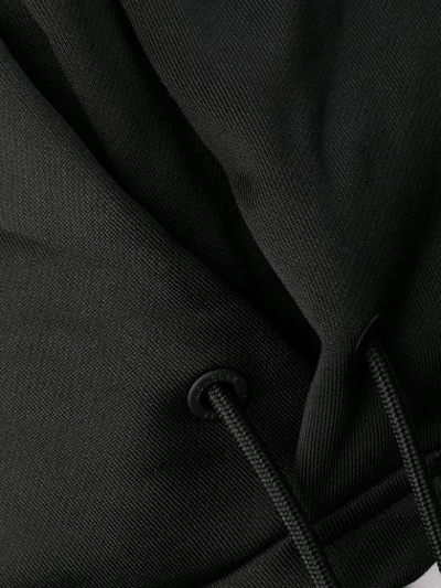Shop Moncler Logo Hooded Sweatshirt In Black