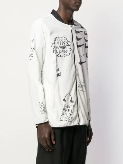 Nike Nathan Bell Printed Running Jacket In White | ModeSens