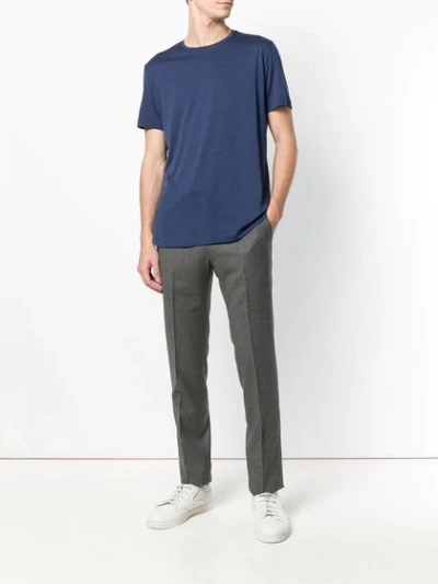 Loro Piana T-shirt Mit Rundhalsausschnitt In Blue