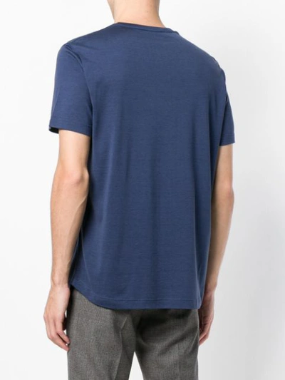 Loro Piana T-shirt Mit Rundhalsausschnitt In Blue