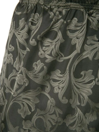 Shop Versace Baroque Print Boxers In Grey
