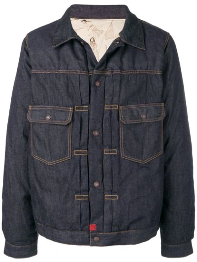 Shop Visvim Daunen-jeansjacke In Blue