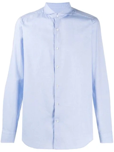 Shop Al Duca D'aosta Barba Long-sleeved Shirt In Blue