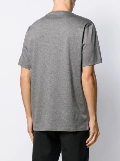 Shop Z Zegna Logo T-shirt In Grey