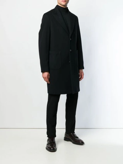 Shop Paltò Tailored Single Breasted Coat In Black