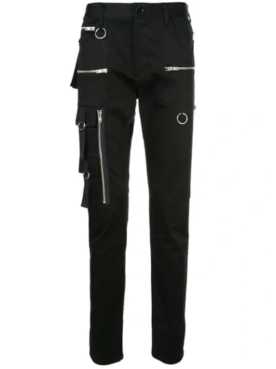 Shop Undercover Niker Cargo Trousers In Black