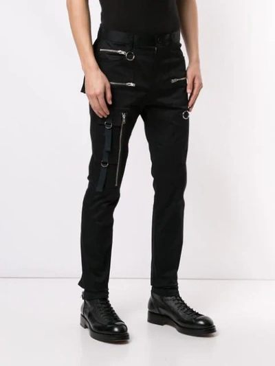 Shop Undercover Niker Cargo Trousers In Black