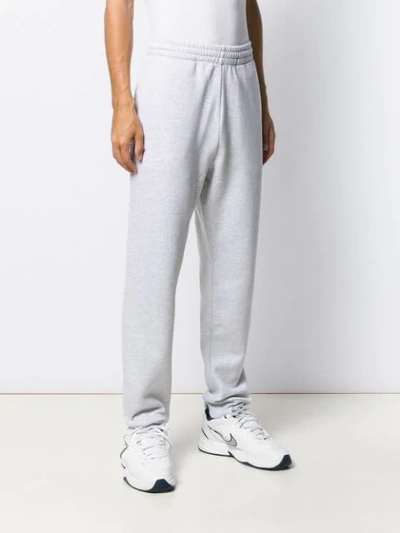 Msgm Lettering Logo Track Pants In White