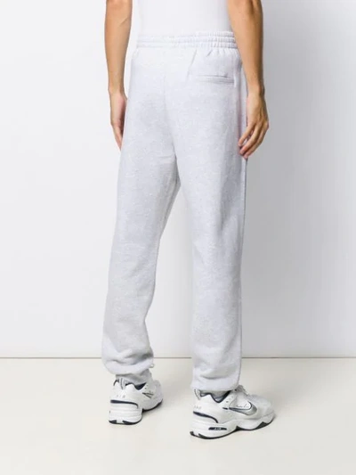 Msgm Lettering Logo Track Pants In White