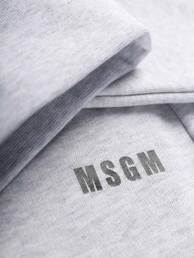 Msgm Lettering Logo Track Pants In White