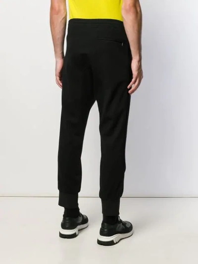 Shop Neil Barrett Knit Track Pants In Black