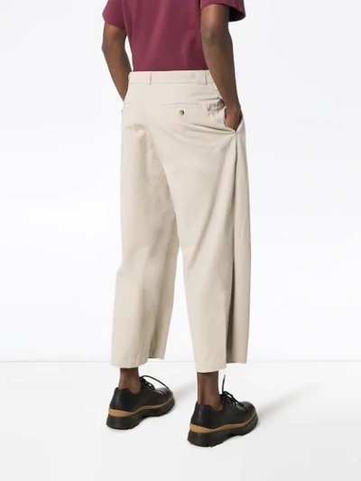 Shop Jw Anderson High-waist Trousers In Neutrals