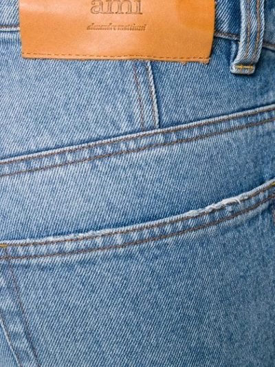 Shop Ami Alexandre Mattiussi Wide Fit 5 Pocket Jeans In Blue