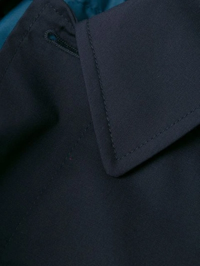 Shop Paul Smith Raincoat With Removable Lining In Blue