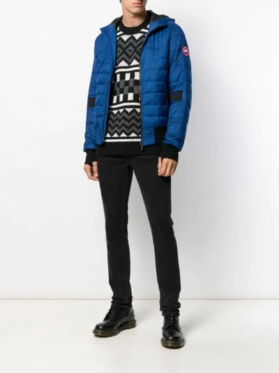 Shop Canada Goose Hooded Padded Jacket In 805 Northern Night