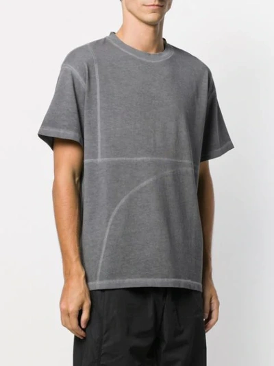 Shop A-cold-wall* Zweifarbiges T-shirt In Grey