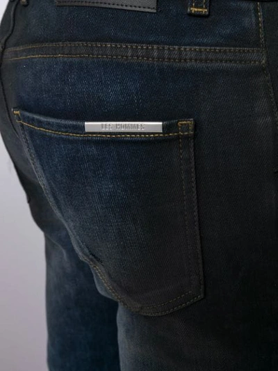 Shop Les Hommes Slim Fit Jeans In Blue