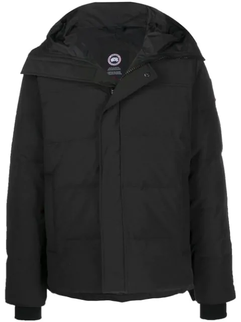 black short padded coat