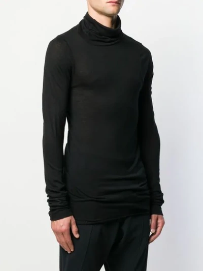 Shop Ann Demeulemeester Fine Knit Sweater In Black