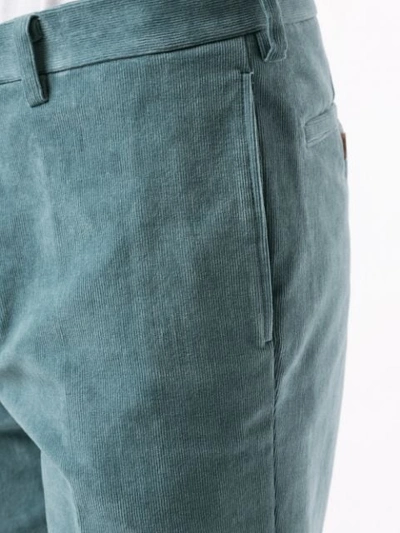 Shop Undercover Slim Corduroy Trousers In Green