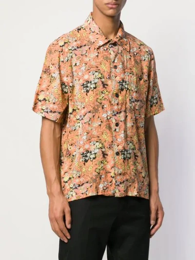 Shop Our Legacy All-over Print Shirt In Red Plants Print