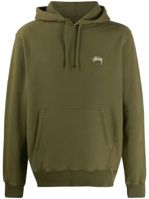 stussy olive green hoodie