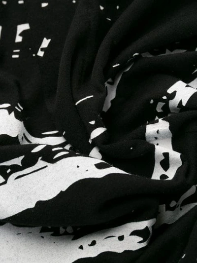 Shop Ben Taverniti Unravel Project Contrast Logo T-shirt In Black