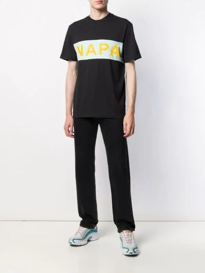 Shop Napapijri Printed Logo T-shirt In Black