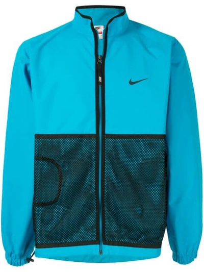 Shop Supreme Nike Trail Running Jacket In Blue