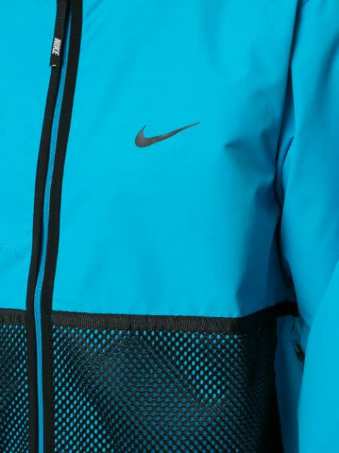 supreme nike trail running jacket blue